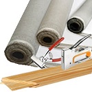 Lerret på rull. Male på lerret